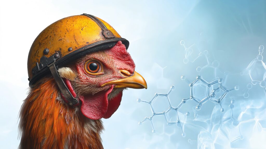 Poulet casque r&d